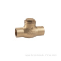 Brass solder swing check valves